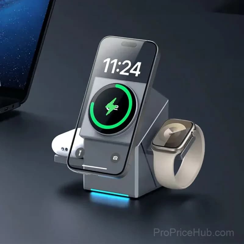 3-in-1 Foldable Magnetic Wireless Charging Station - View 2