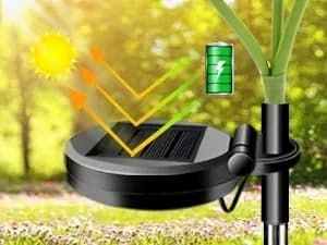 Solar LED Sunflower Garden Lights, 29.6 Inch, Warm Glow Outdoor Decor - View 13