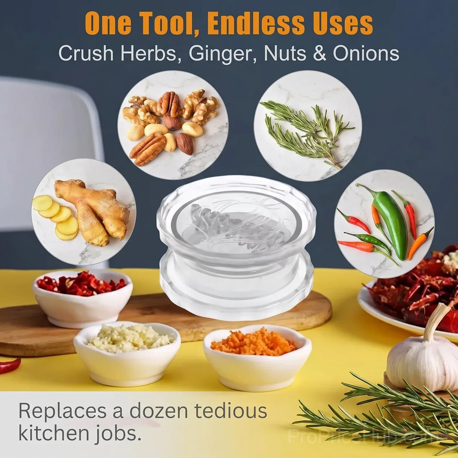 Manual Garlic Twister & Masher Kitchen Gadget - View 3