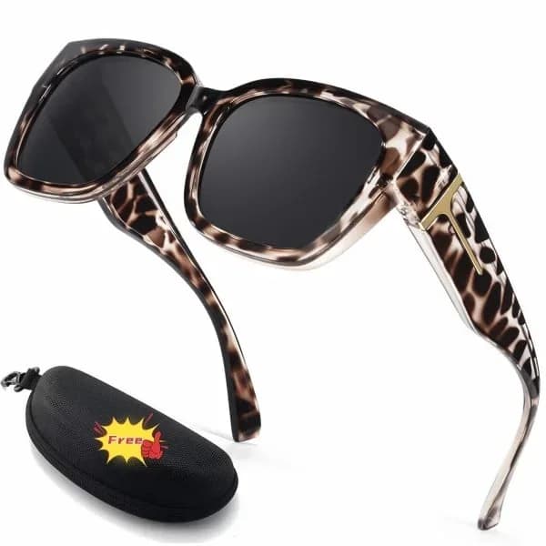 Polarized Fit Over Sunglasses for Women – UV400 Floral Frame - View 13