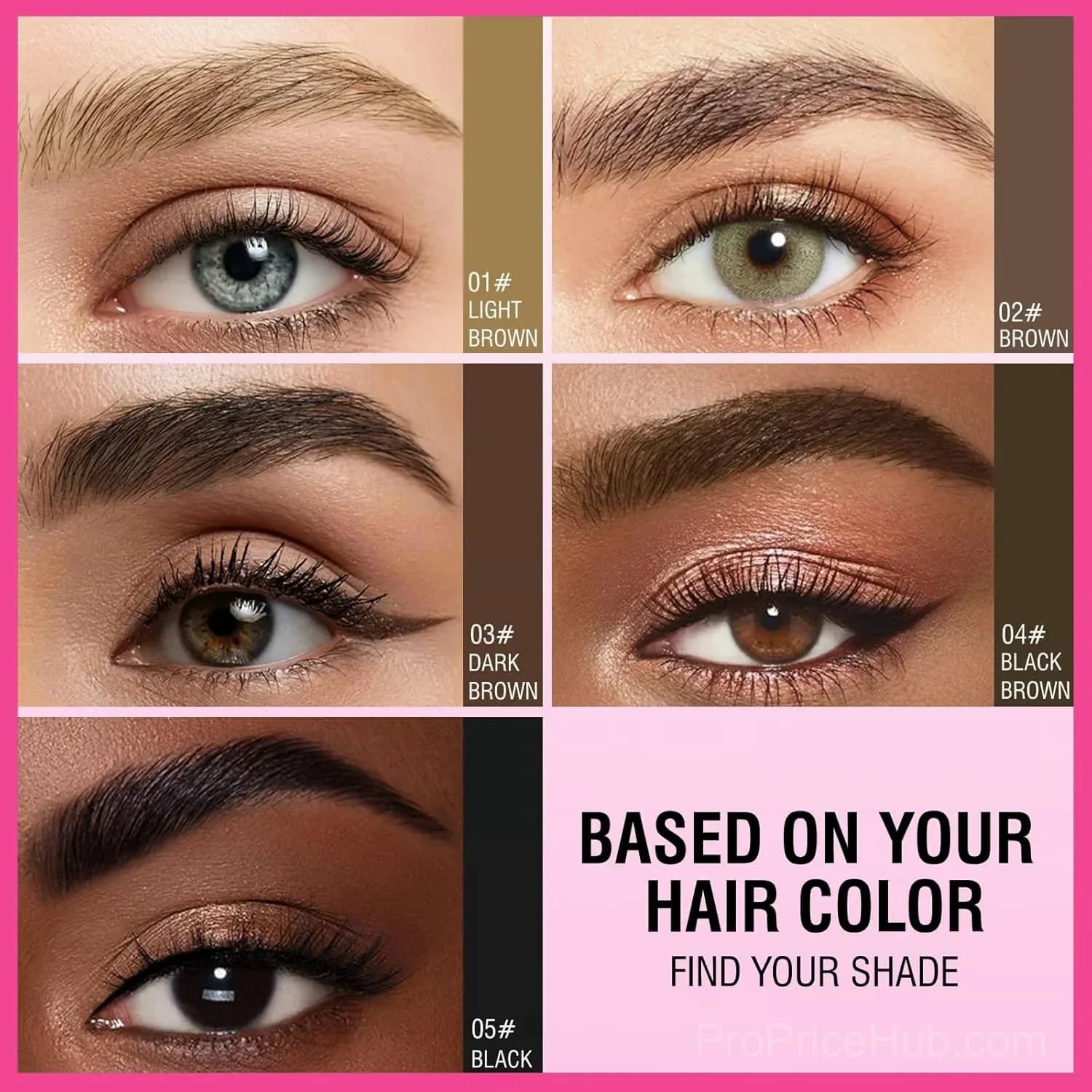 3D Waterproof Microblading Eyebrow Pen, Light Brown-Blond - View 5