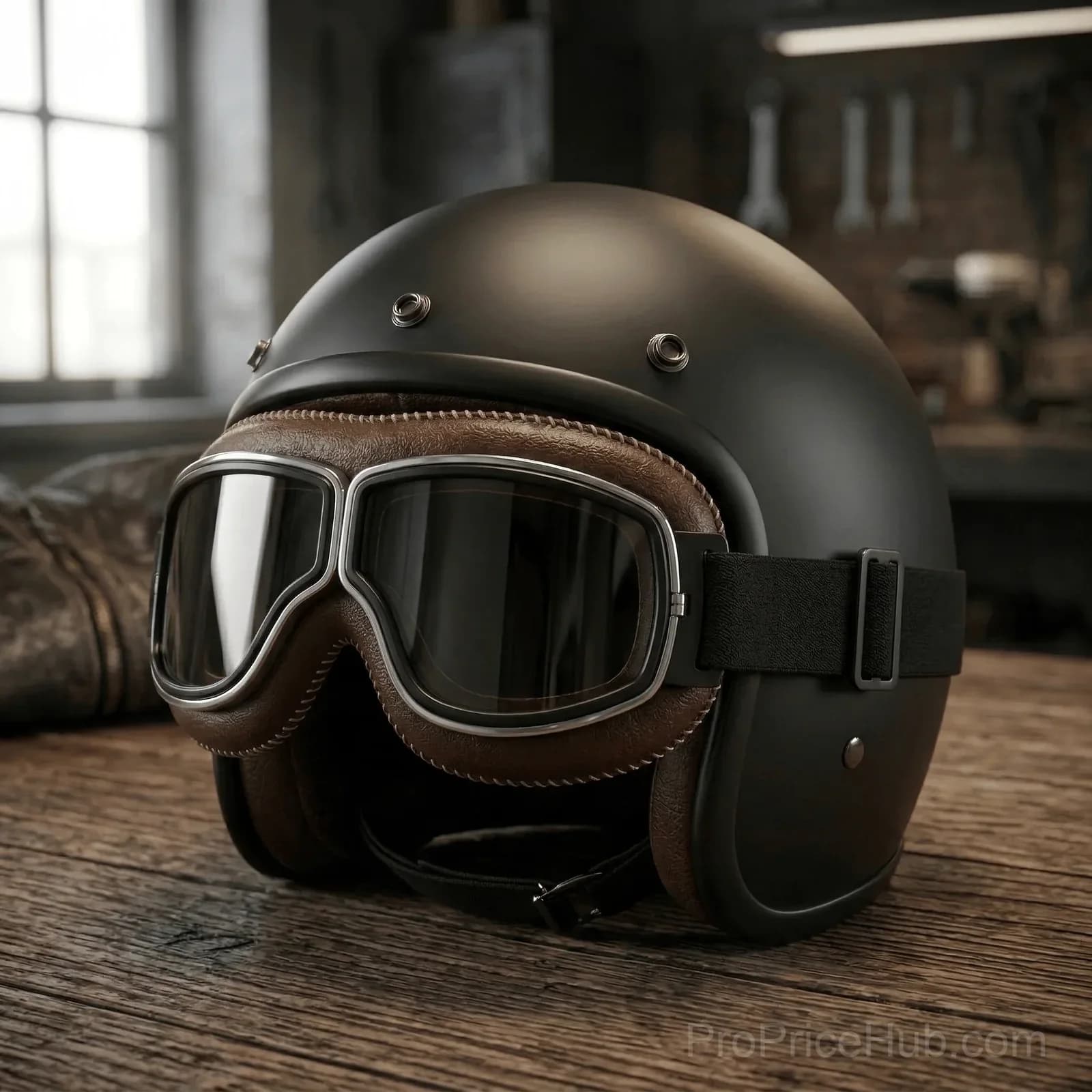 OTG Vintage Motorcycle Goggles, Fits Over Glasses - View 9