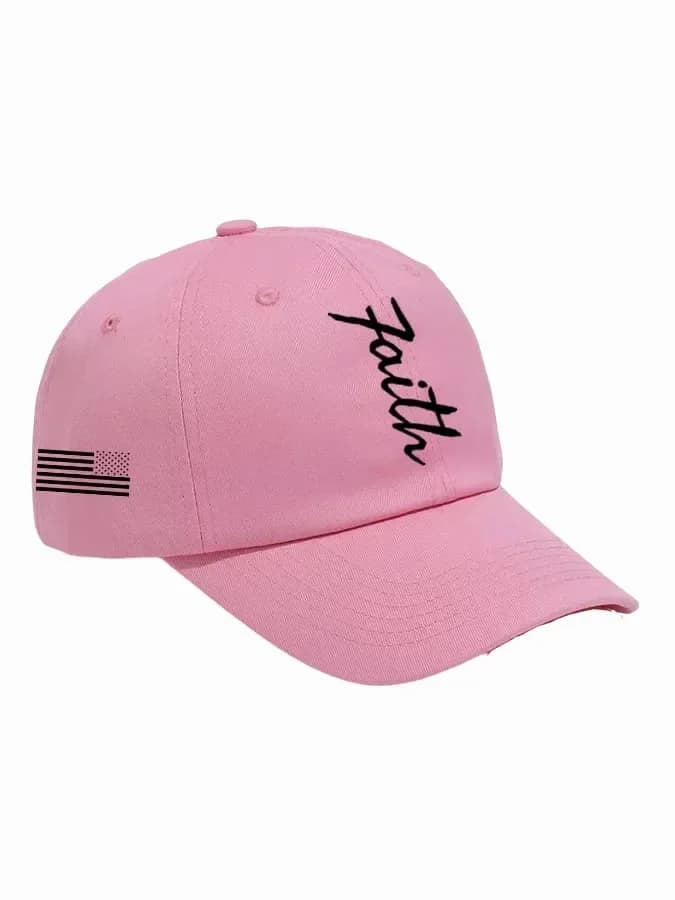 Unisex Faith & Flag Print Baseball Cap - View 7