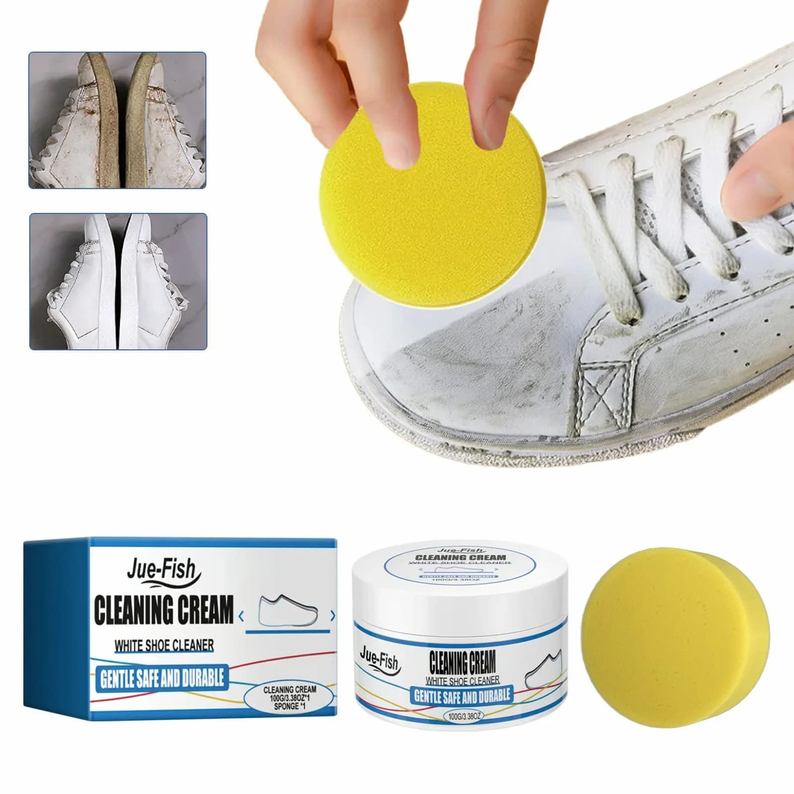 White Shoe Cleaning Cream, 1 Pack - View 4