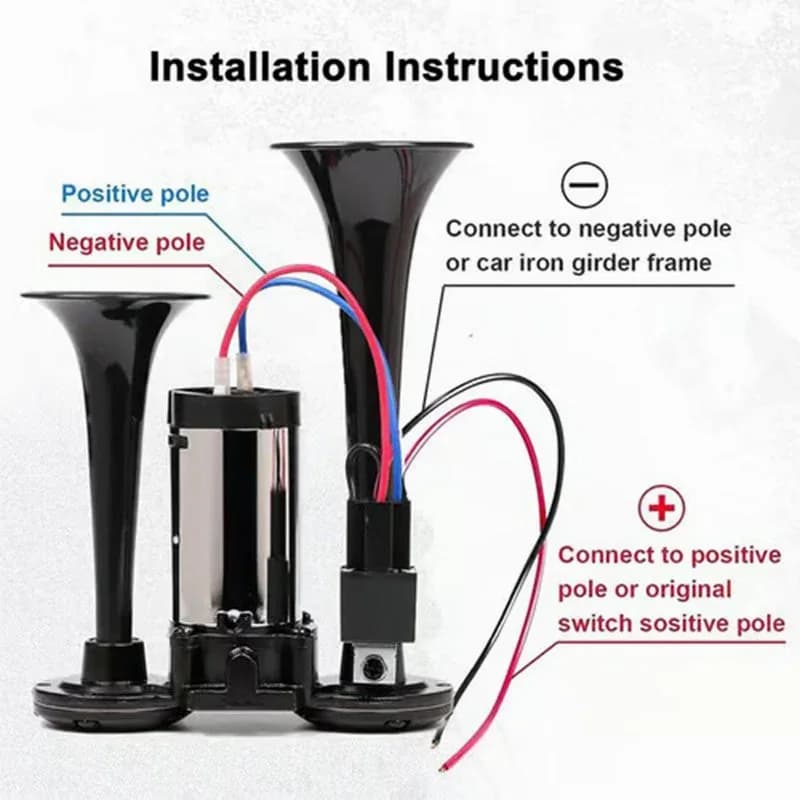 Train Air Horn for Trucks and Cars - View 7