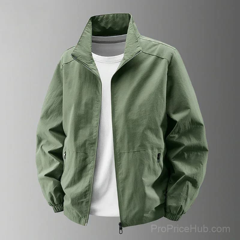 Men's Big & Tall Quick-Dry Standing Collar Outdoor Jacket M-5XL - View 20