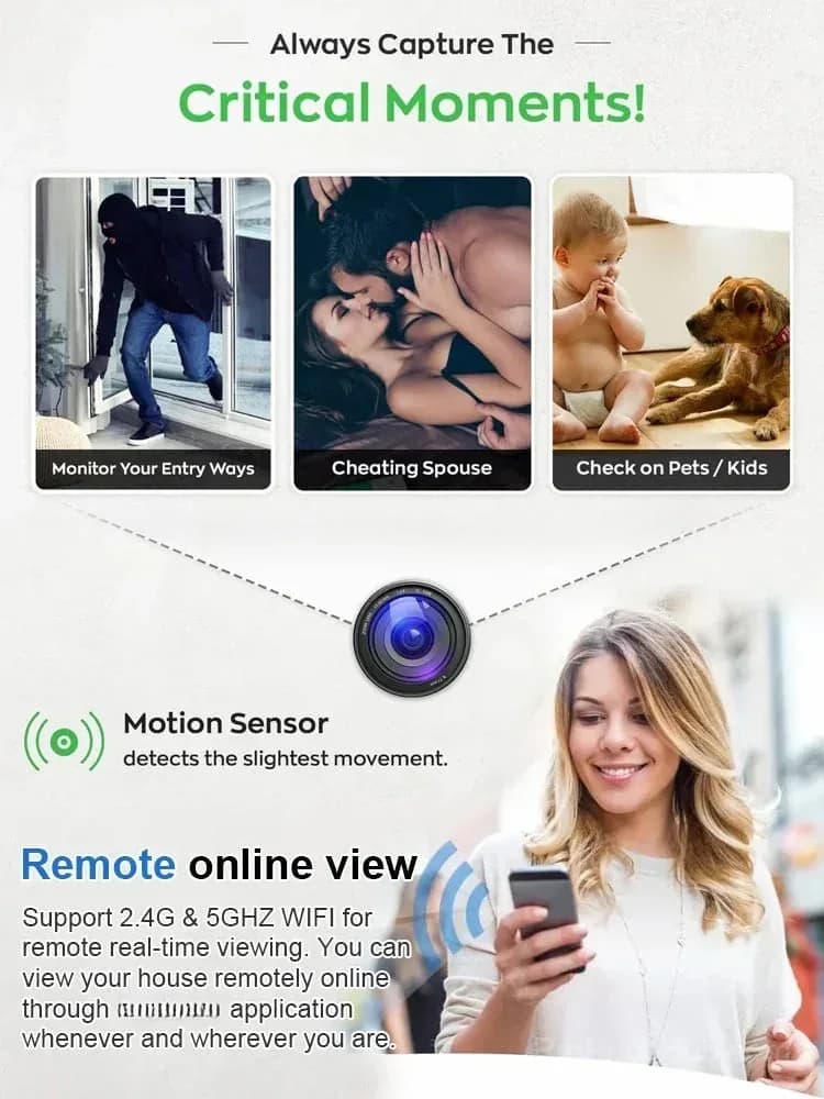 No-Plug Ultra-Invisible Mini Camera - View 7