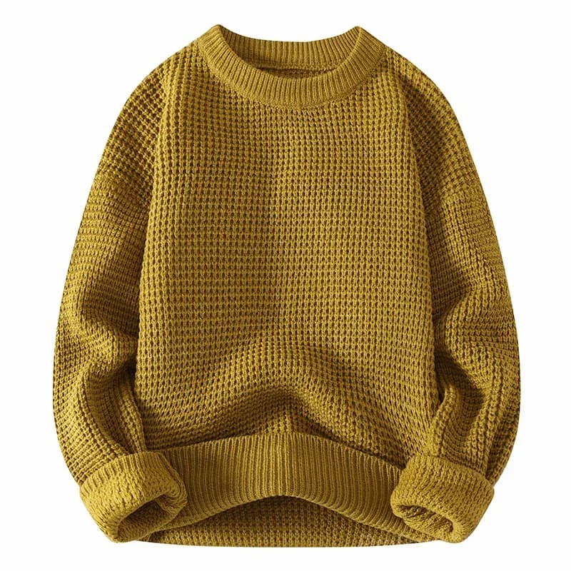 Men's Big & Tall Retro Crewneck Sweater - Thick Knit, Sizes M-3XL - View 7