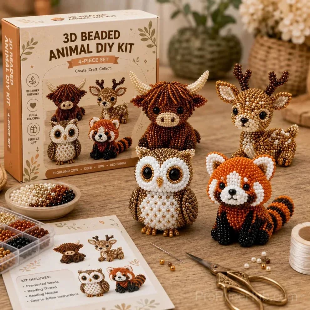 Petite 3D Beaded Animal DIY Craft Kit - View 10