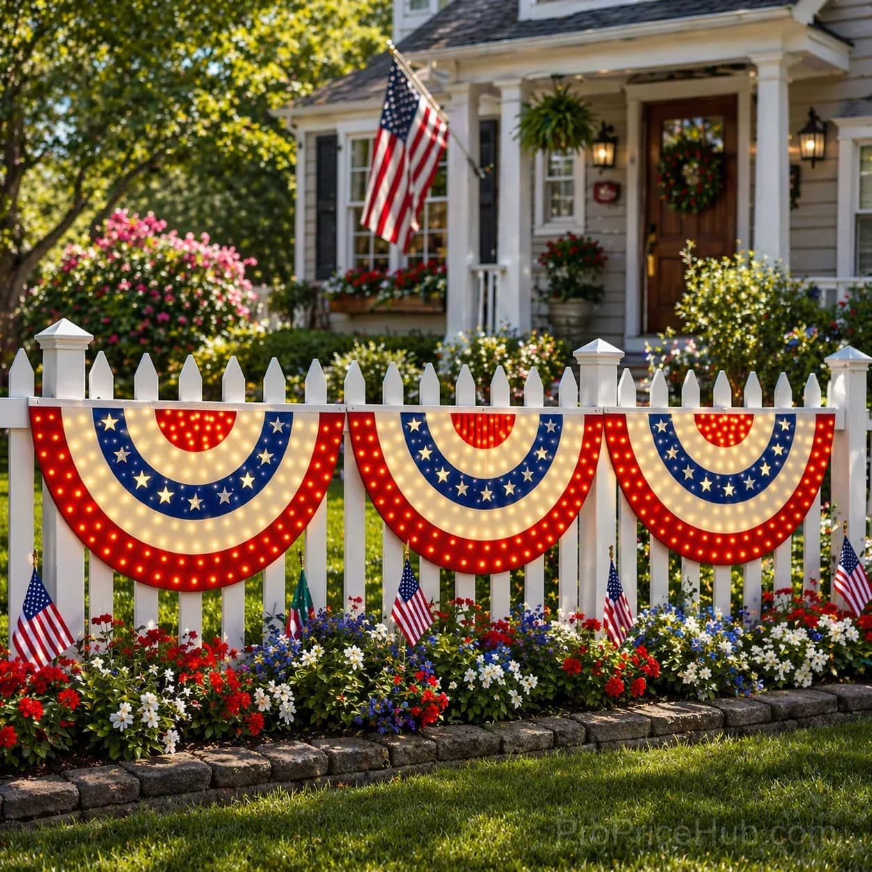 3 x 6 Ft LED Patriotic Bunting Banner for America’s 250th - View 14
