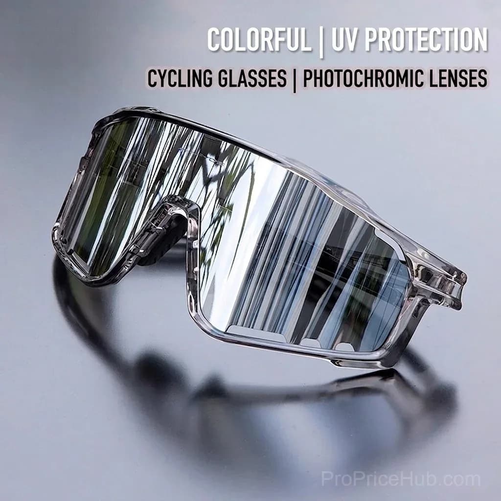 Unisex Photochromic Cycling Sunglasses - Windproof for Road Bike - View 6