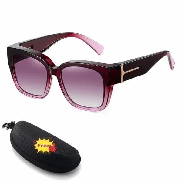 Polarized Fit Over Sunglasses for Women – UV400 Floral Frame - View 18
