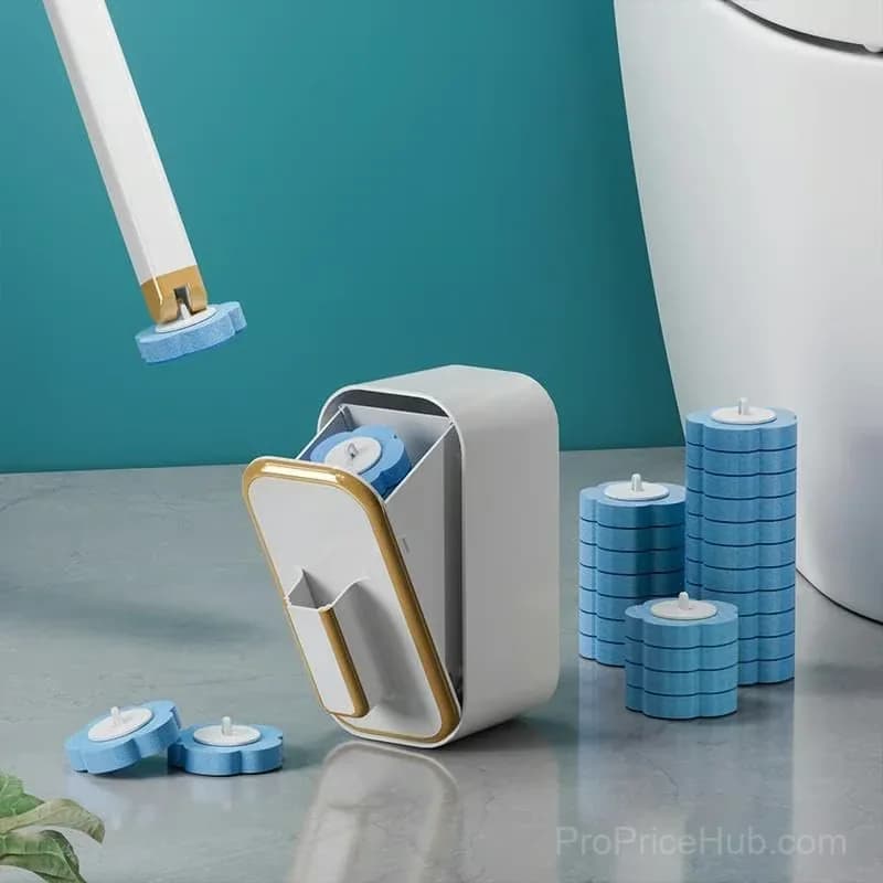 Wall-Mounted Toilet Brush Set, White, 1–6 Pieces - View 5