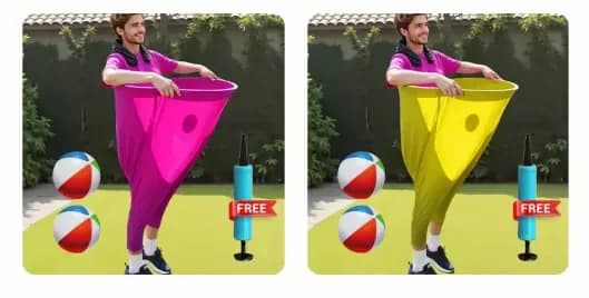 Granny Pants Toss Lawn Game Kit, Blue, 1 Set - View 23