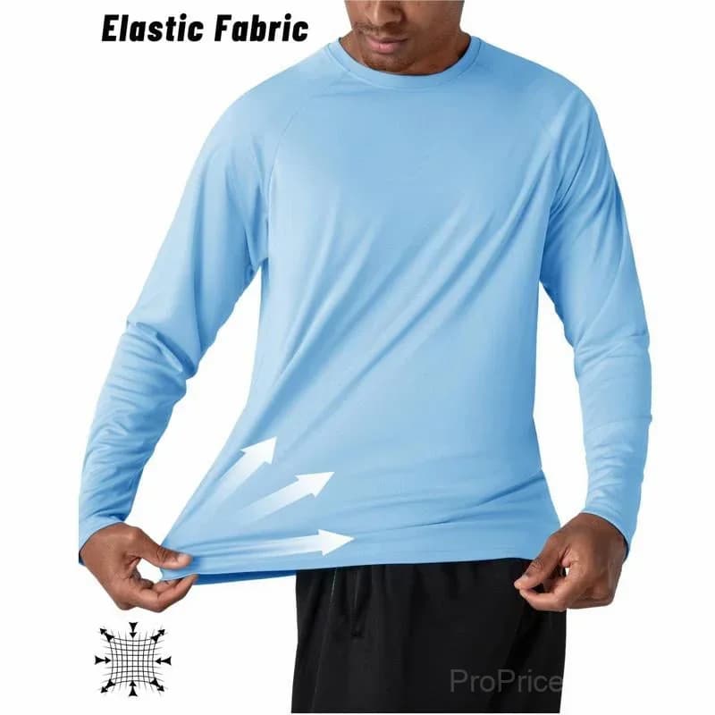 Men's UPF 50+ Long Sleeve Performance Shirt - Quick Dry, Lightweight, Breathable - View 21