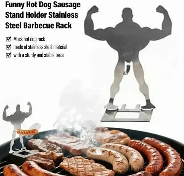 The Grill King – Novelty Sausage Grilling Tool - View 6