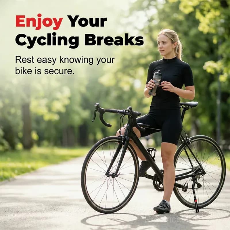 Universal Adjustable Aluminum Alloy Bicycle Side Kickstand - View 5