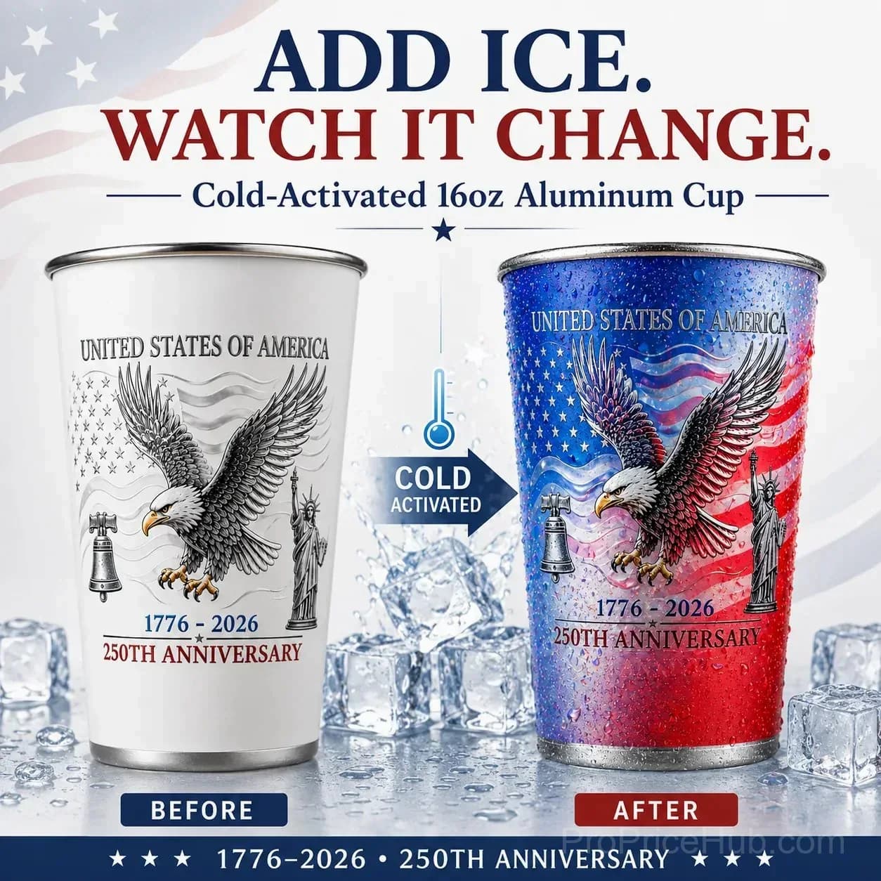 250th Anniversary Color Changing Cup - View 3