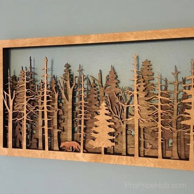 Handcrafted 3D All Natural Forest Wildlife Art - View 3