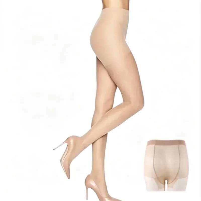 Women's Control Top Sheer Pantyhose with Run-Resistant Reinforced Toe - View 13