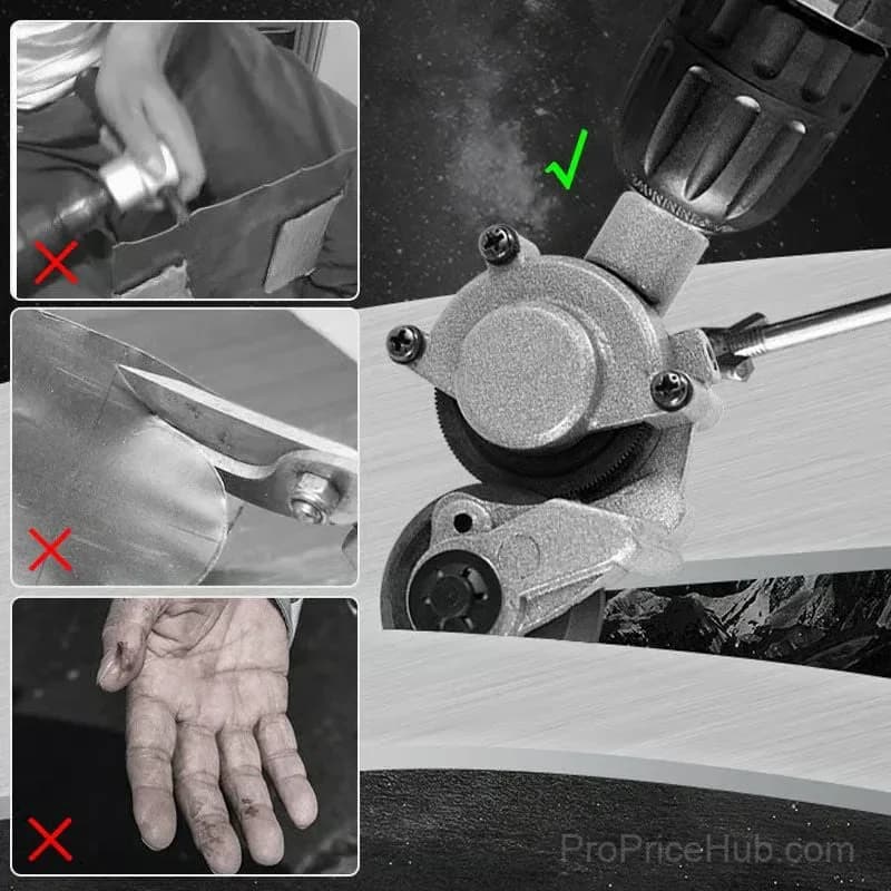 3-in-1 Electric Drill Sheet Metal Cutter for Steel, Aluminum & Copper - View 6