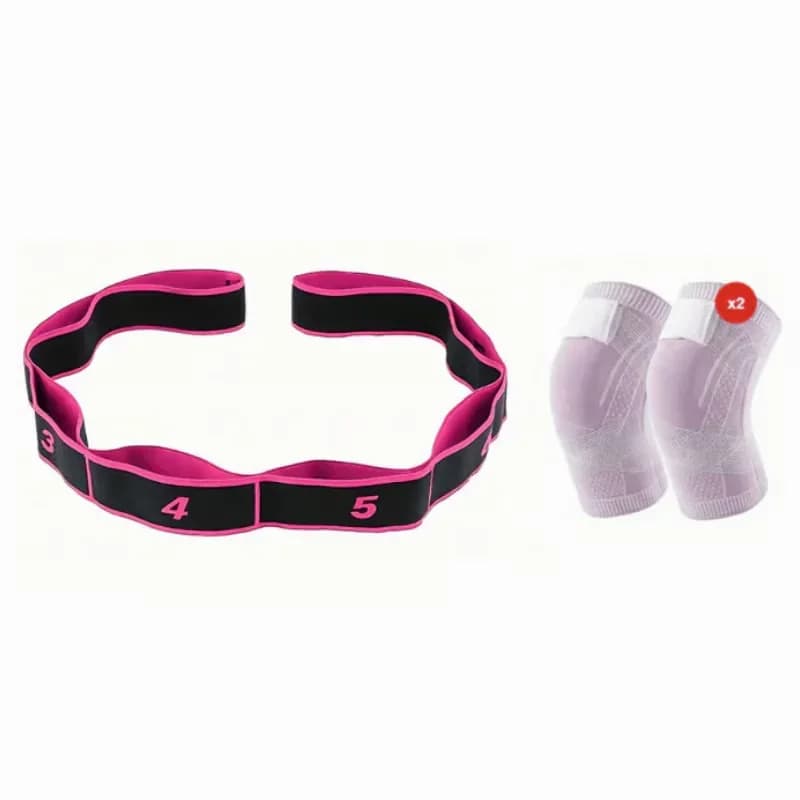 Resistance Band for Fitness and Yoga, Red, No Rear Strap - View 32