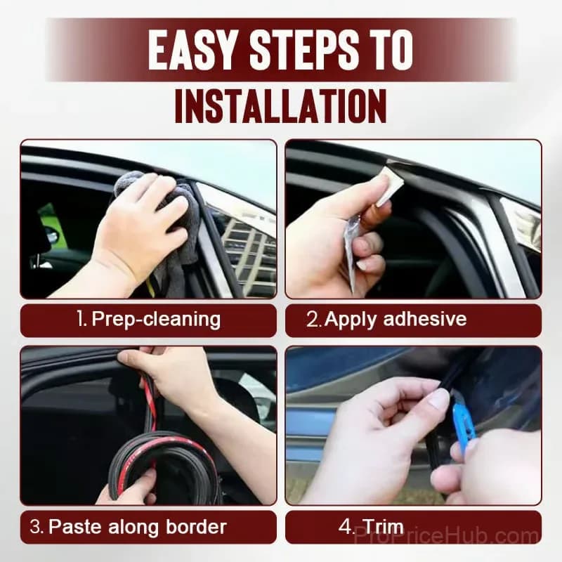 5M Car Rubber Seal Strip for Noise Reduction and Dust Proofing - View 8