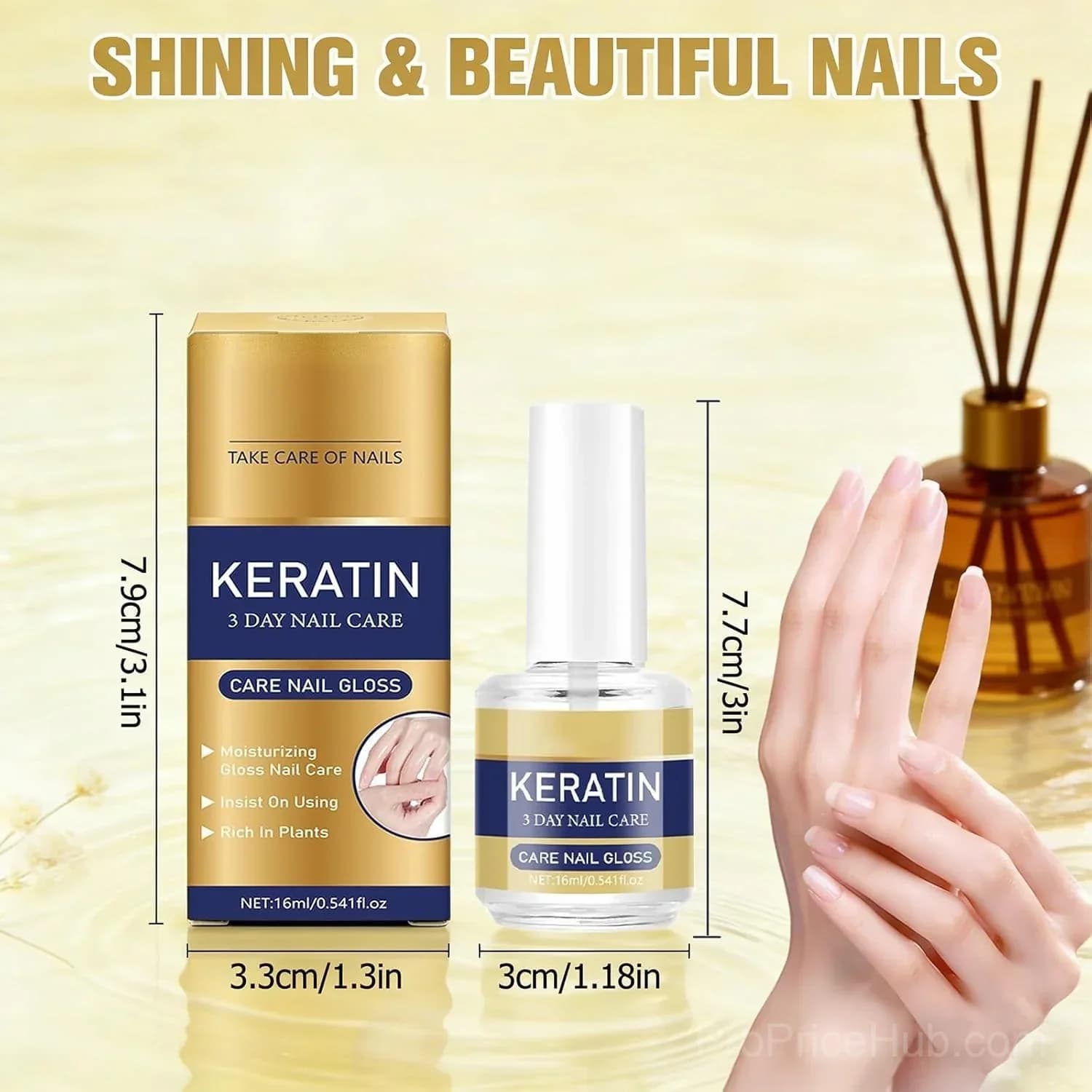 Keratin Amino Acid Nail Care for Dry, Weak & Fragile Nails - 3 Day Treatment - View 6