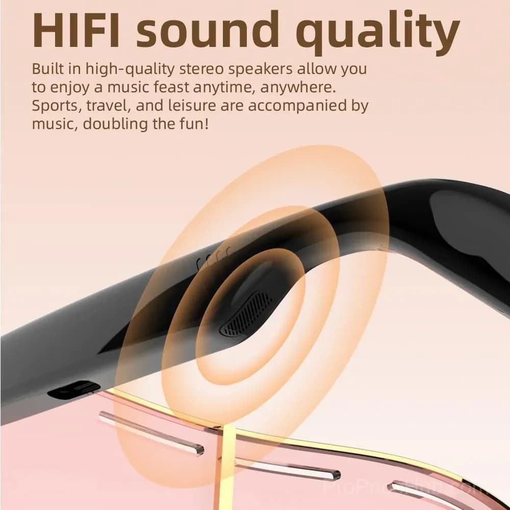 Smart Bluetooth 5.4 Audio Sunglasses – Open-Ear, UV & Blue Light Protection - View 6