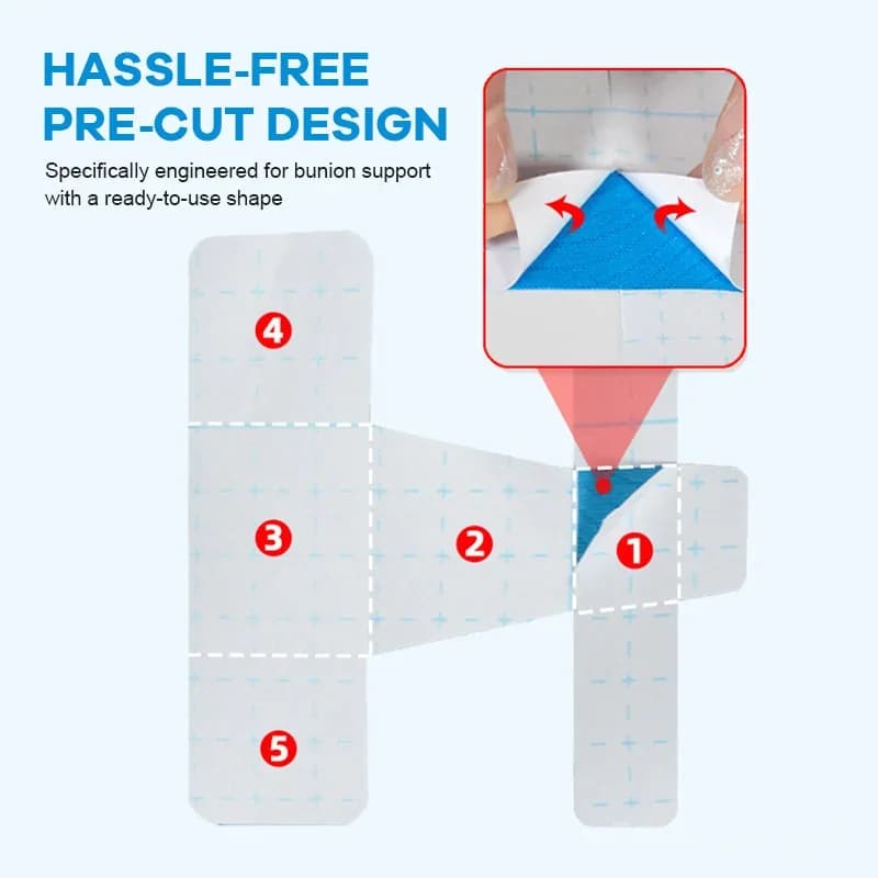 Pre-cut Bunion Corrector Kinesiology Tape - View 6