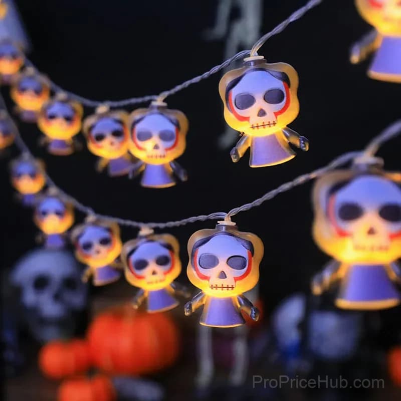 LED Halloween Black Cat String Lights, Battery, 1.5m 10 LEDs - View 2