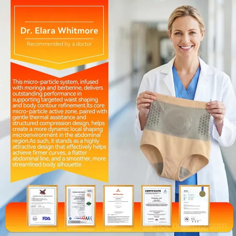 2026 Moringa & Berberine 4-in-1 Micro-Particle Shaping Shorts - View 6