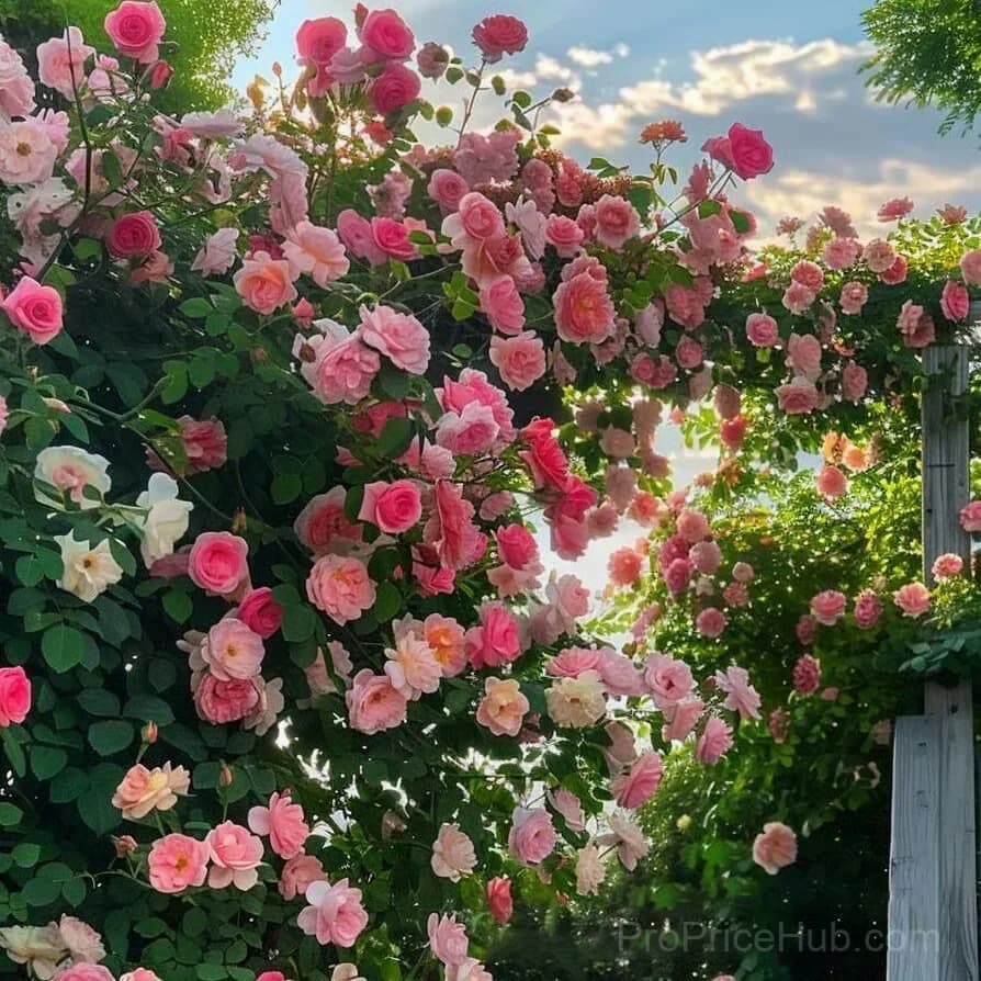 255 Mixed Color Climbing Rose Vine Seeds - View 5