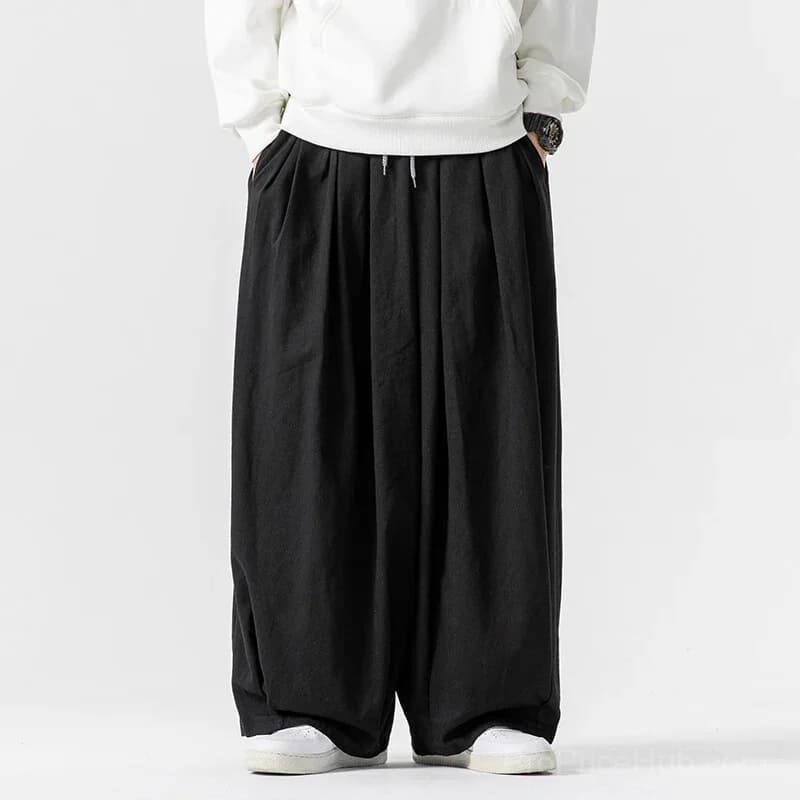 Big & Tall Men's Ultra-Wide Loose Japanese Overalls M-5XL - View 19