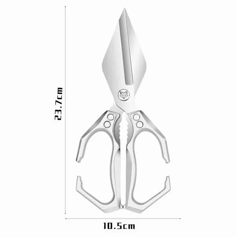 Heavy-Duty Multifunctional Kitchen Shears, Black - View 9