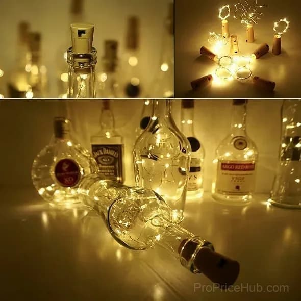 Multicolor Battery-Operated Bottle Lights with Replaceable Batteries - View 10