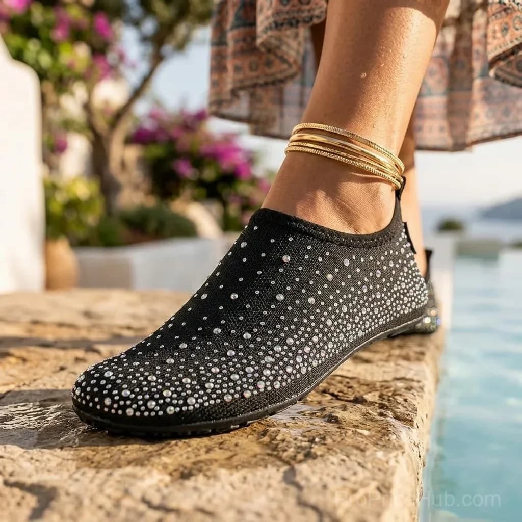 Barefoot Water Shoes, Light White, US 5-6 - View 3