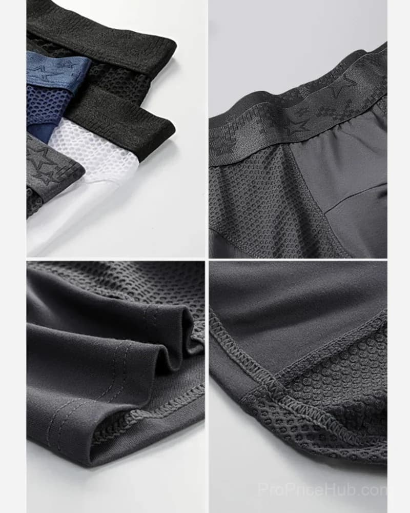 Men's Big & Tall Anti-Wear Long Leg Boxer Briefs (L-6XL) - View 14