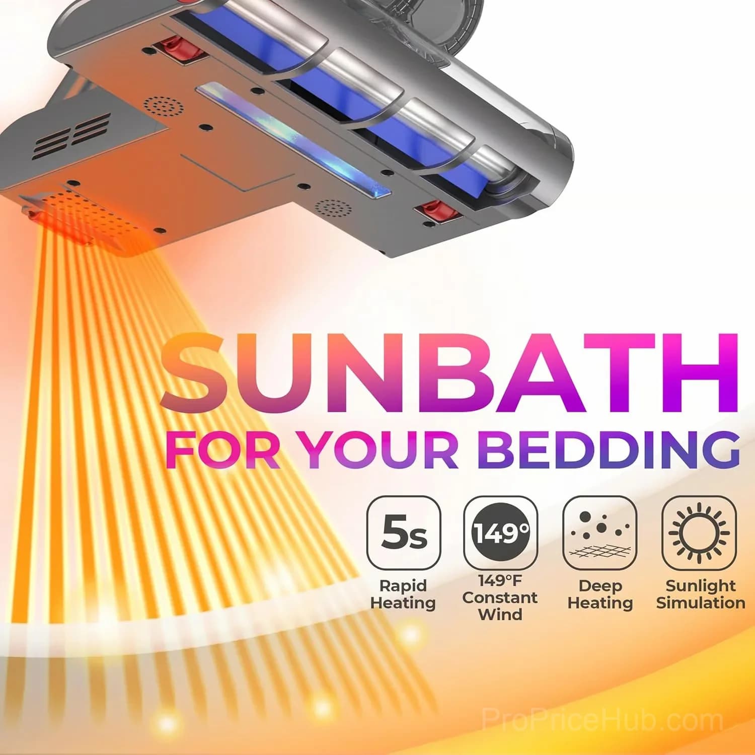 UV Bed Vacuum Cleaner for Mattresses, 1-Piece - View 4