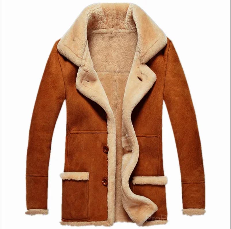 Big & Tall Men's Thickened Plush Lapel Jacket - S-5XL - View 15
