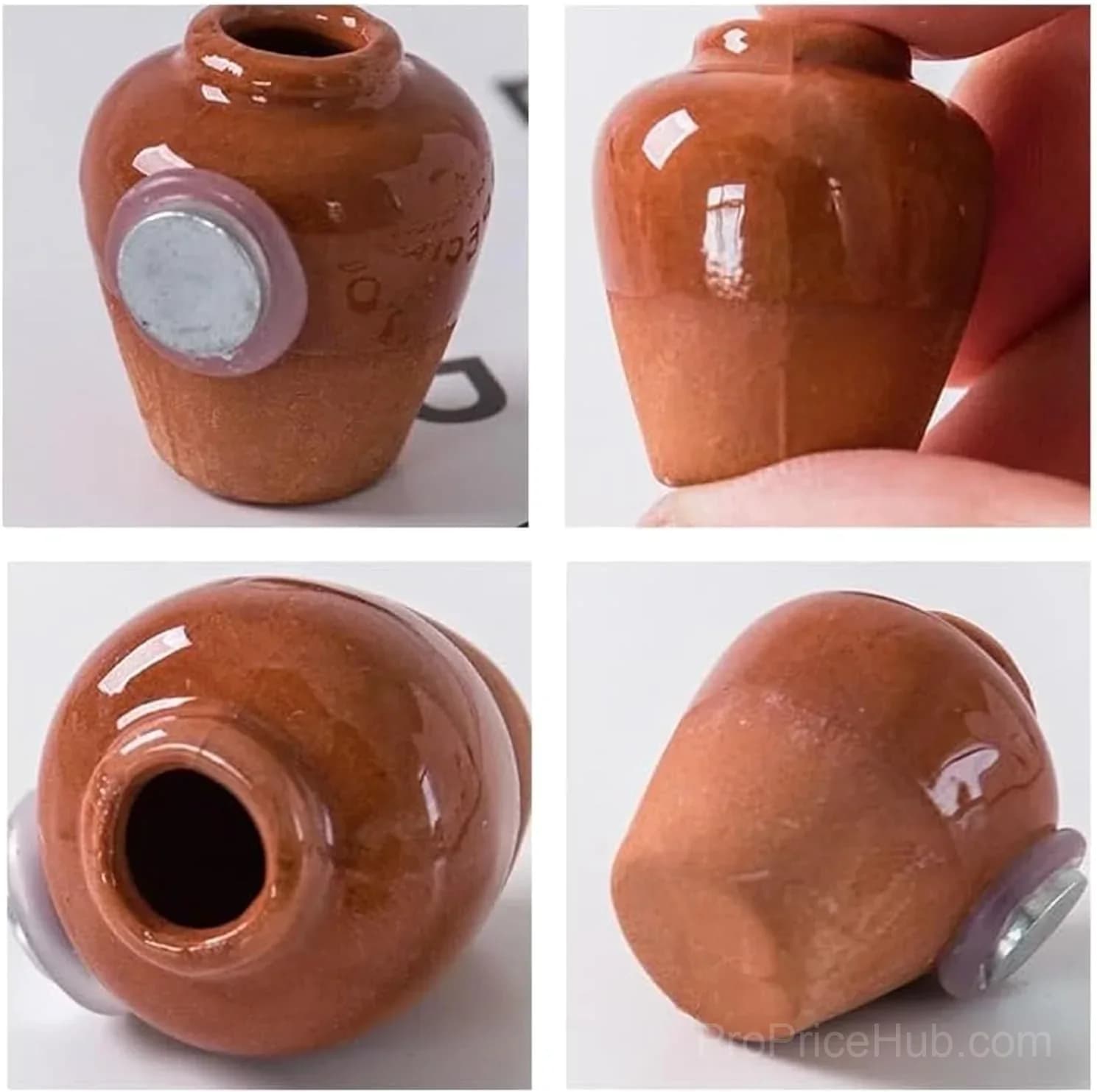 Mini Ceramic Vase Fridge Magnet - Small Home Decor Accent - View 7