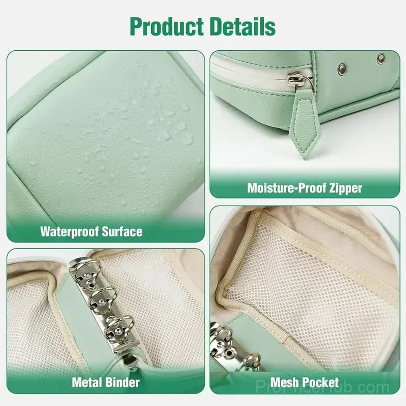 A8 Green Waterproof Pill Case Set, 7-14 Day Medication Organizer - View 5