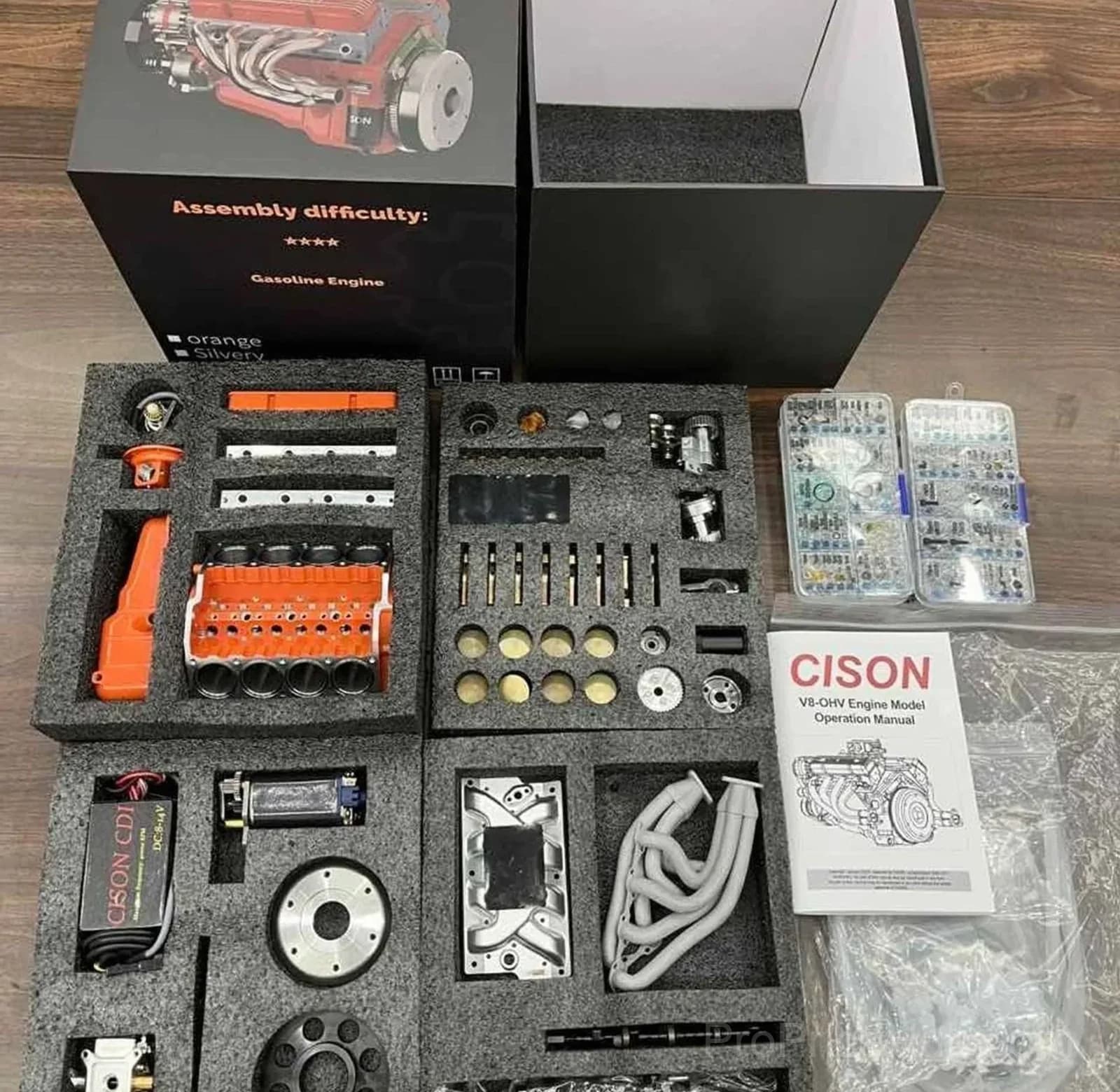 Gasoline OHV V8 Small-Block Engine Model Kit - View 4