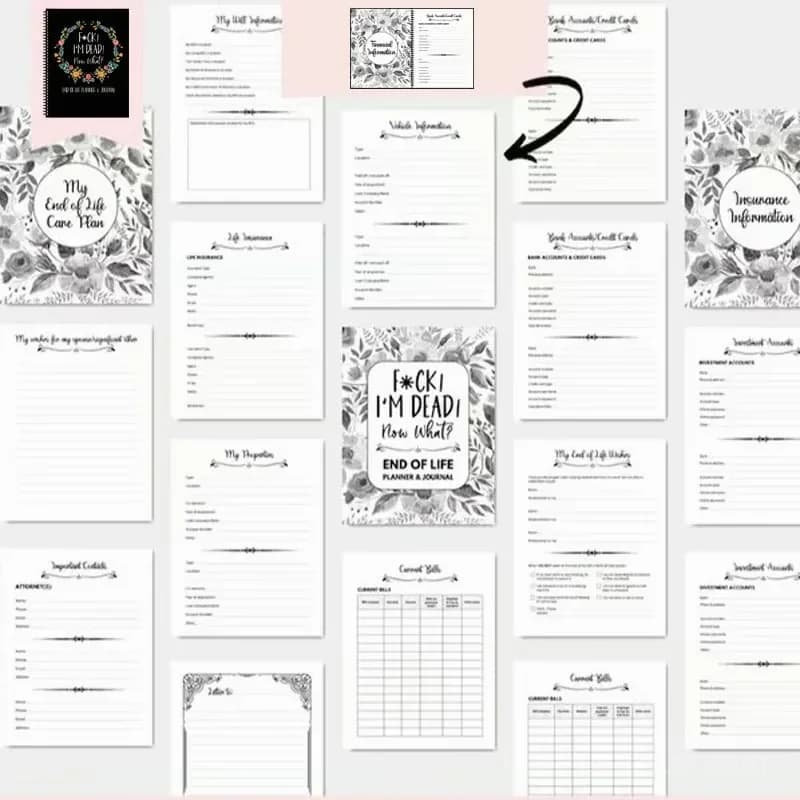 Sh*t...I'm Dead! End of Life Planner, Single Copy - View 24