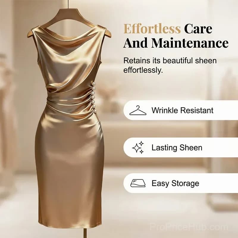 Women's Sleeveless Cowl Neck Midi Dress, Khaki, Small - View 8
