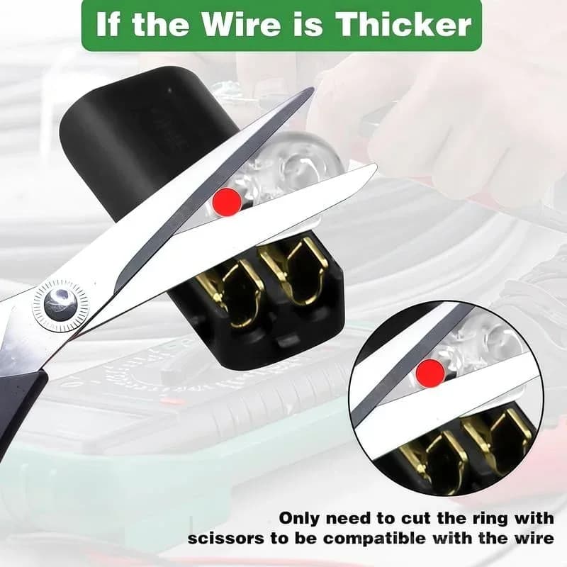 Fast-Fit 2-Pin Double-Wire Plug-in Connectors - View 5