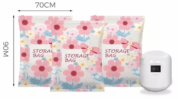 Vacuum Storage Bags, 3 Small 70 x 50 cm with Electric Pump - View 11