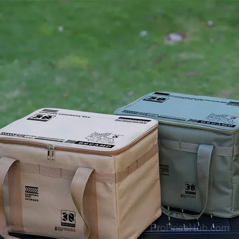 30L Waterproof Outdoor Folding Storage Bag, Khaki - View 9