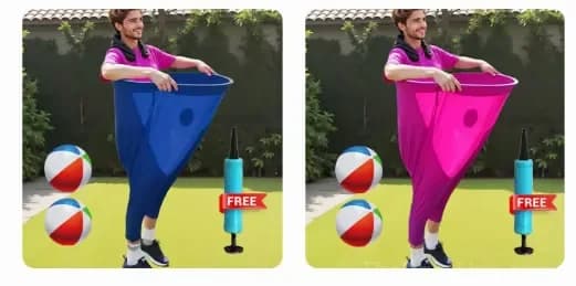 Granny Pants Toss Lawn Game Kit, Blue, 1 Set - View 17