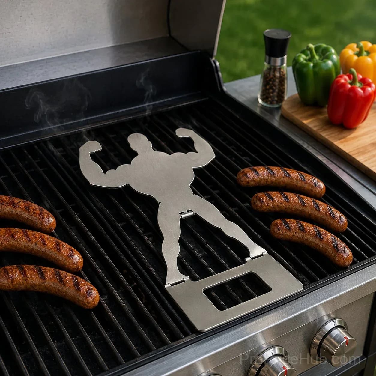 The Grill King – Novelty Sausage Grilling Tool - View 9